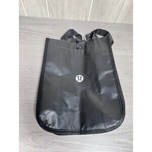 Lululemon Black Logo Reusable Shopping Bag Tote Merchandise Collectible